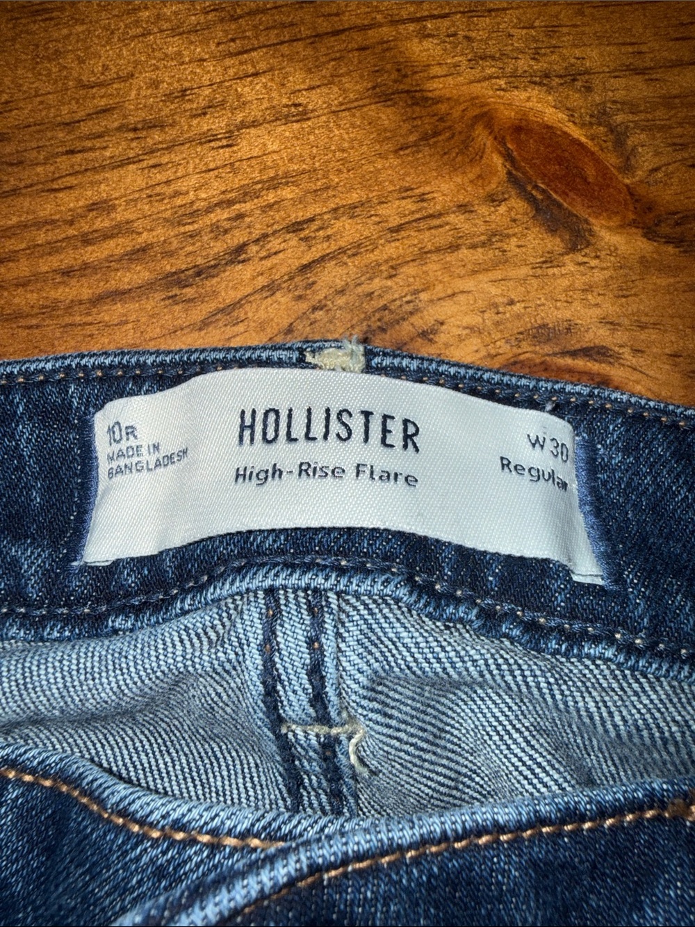 Hollister Dark Blue High-Rise Flare Jeans - Women's - Picture 2 of 10